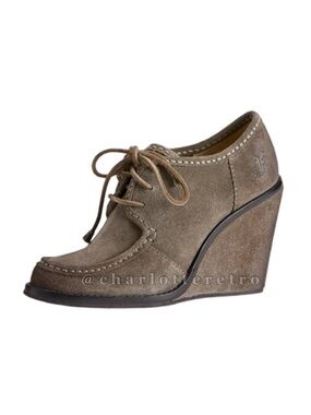 FRYE • Caroline | Leather Wedge Chukka Boots